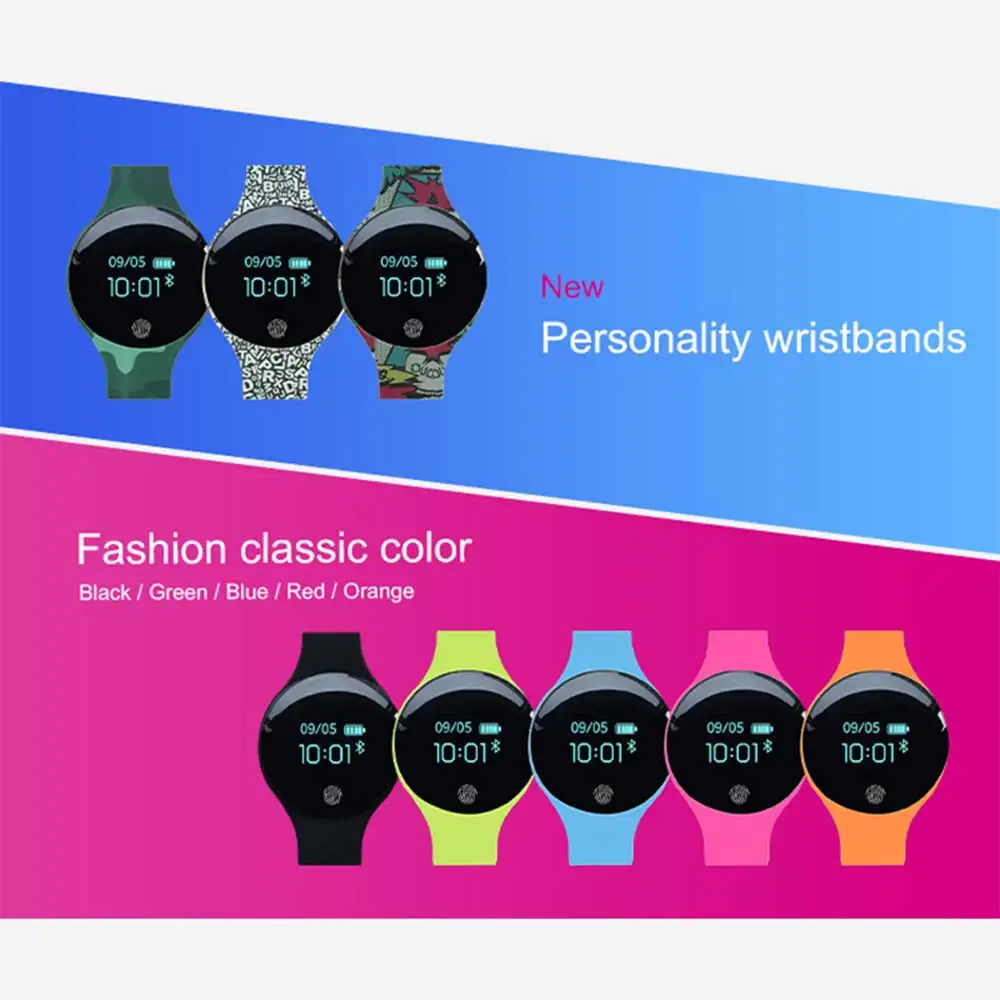 New Children style Sport Fitness Watches Smart Bracelet Activity Tracker Band Pedometer Wearable Device Better Than Fit-Bit H8