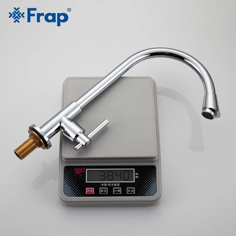 Frap واحد الباردة النحاس الجسم المطبخ صنبور حوض السباكة الأجهزة صنبور بالوعة صنبور 360 درجة دوران المياه الحنفية F4108-50