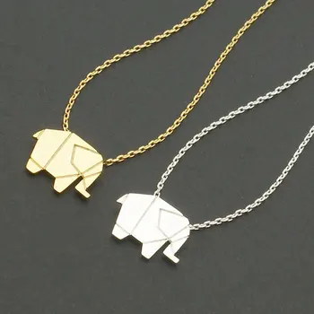 

Daisies 30pcs/lot Origami Elephant Geometric Origami Animal Elephant Necklace Woodland Elephant Animal Jewelry