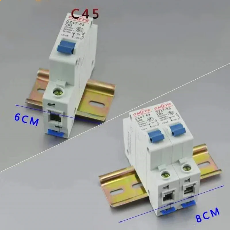 Универсальный автоматический выключатель рельс 35 мм алюминиевая шлицевая din-рейка для C45 DZ47 клеммный блок релейный трек электрические аксессуары
