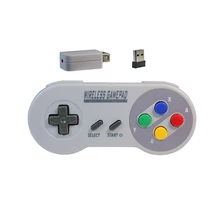 Wireless Gamepads 2.4GHZ Joypad Joystick Controller for NES (SNES)Super Nintendo Classic MINI Console remote Accessories