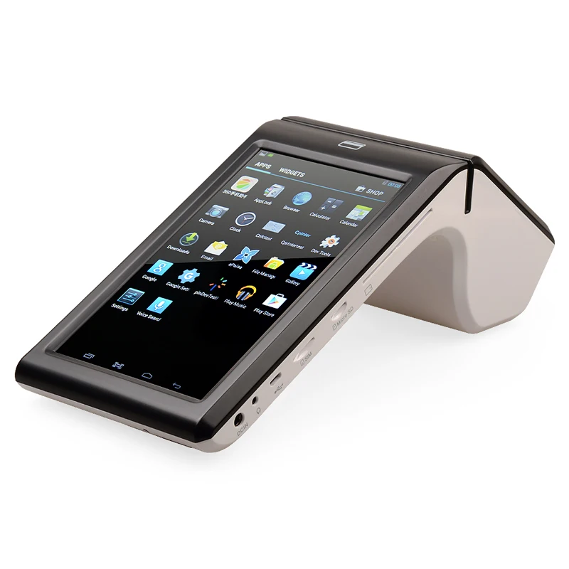 NFC Android pos terminal with thermal printer 3G WIFI optional 1D barcode scanner TS 7002