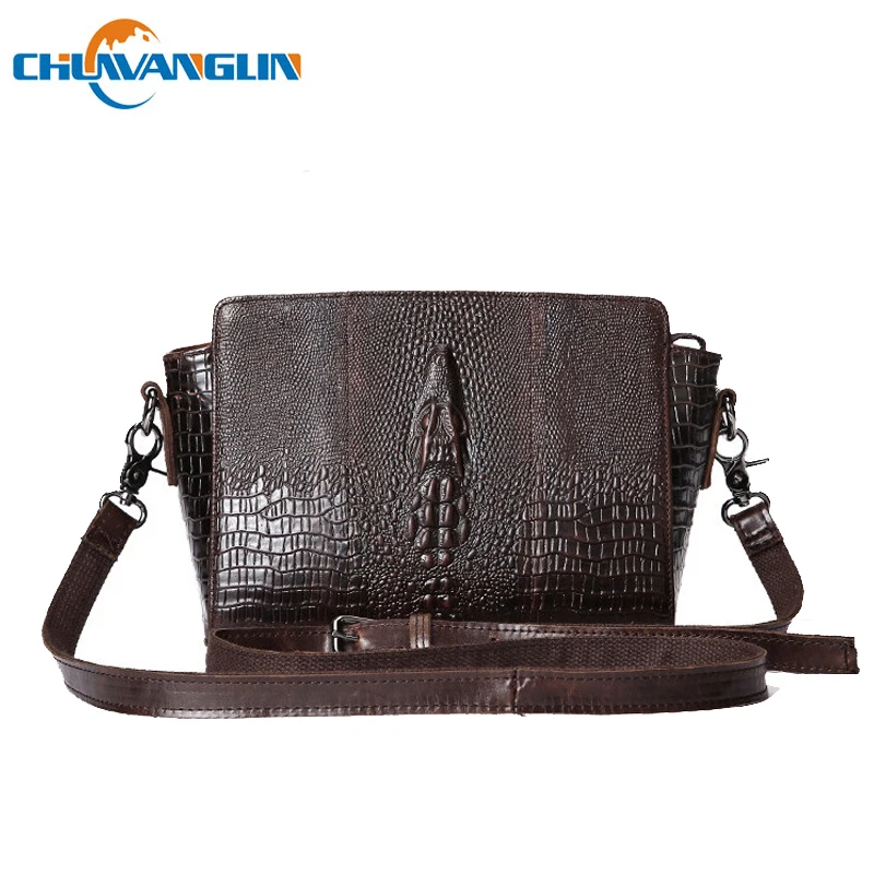 

Chuwanglin Alligator Genuine Leather crossbody bags for women vintage Cow leather shoulder bag womans bags designers 2018 S0131