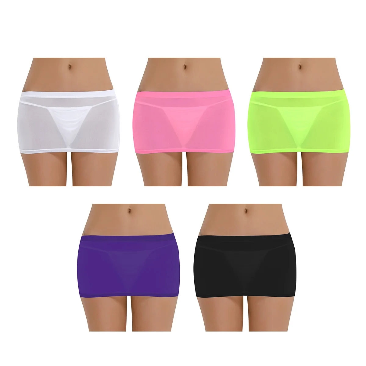 iiniim Womens Sheer Mini Skirt Party Nightwear Wetlook See-through Show Clubwear Sexy Skirts Miniskirt for Ladies Girls iiniim Womens Sheer Mini Skirt Party Nightwear Wetlook See-through Show Clubwear Sexy Skirts Miniskirt for Ladies Girls