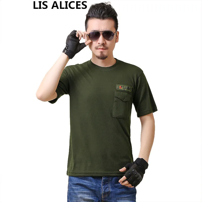 LIS ALICES летняя футболка мужские футболки с коротким рукавом Хлопок Флаг Печать