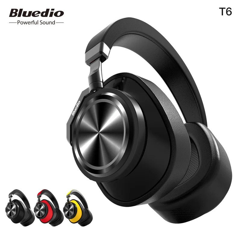 Bluedio T6 Active Шум Отмена наушники беспроводные bluetooth гарнитура с микрофоном для