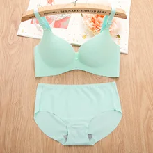 Baharcelin Женственная Дамская обувь, комплект с бюстгальтером с пуш-ап для молодых девочек бесшовные во французском романтическом стиле большой бюстгальтер конфеты цвет милый бюстгальтер женское бра, комплект нижнего белья