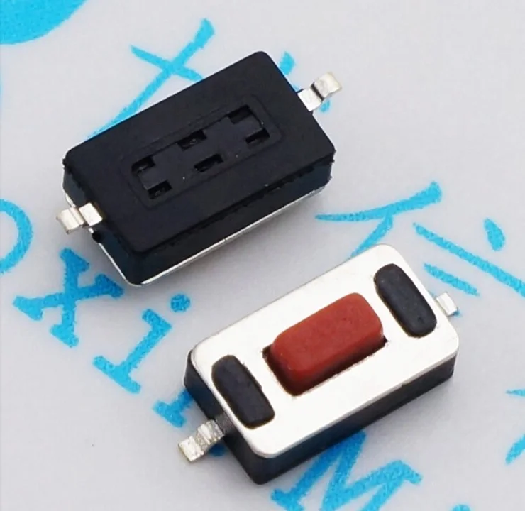 100 шт. Новый тип 3*6*2 5 мм H 3x6x2 SMD Красная белая кнопка переключатель