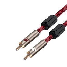 OFC RCA to RCA Audio Cable Speaker Amplifier Subwoofer Hifi RCA Phono Male to Male Cable