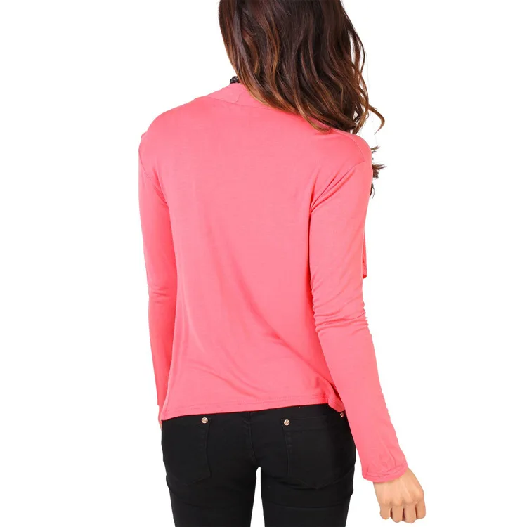 2017 European and American style new autumn long sleeves irregular cardigan thin jacket small jacket special (13)