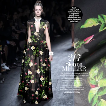 

CNUM SC046 100% Natural Silk Chiffon/Rose's Whispers/Silk Fabric Quality Soft/Width 1.48yd Thickness 8mm