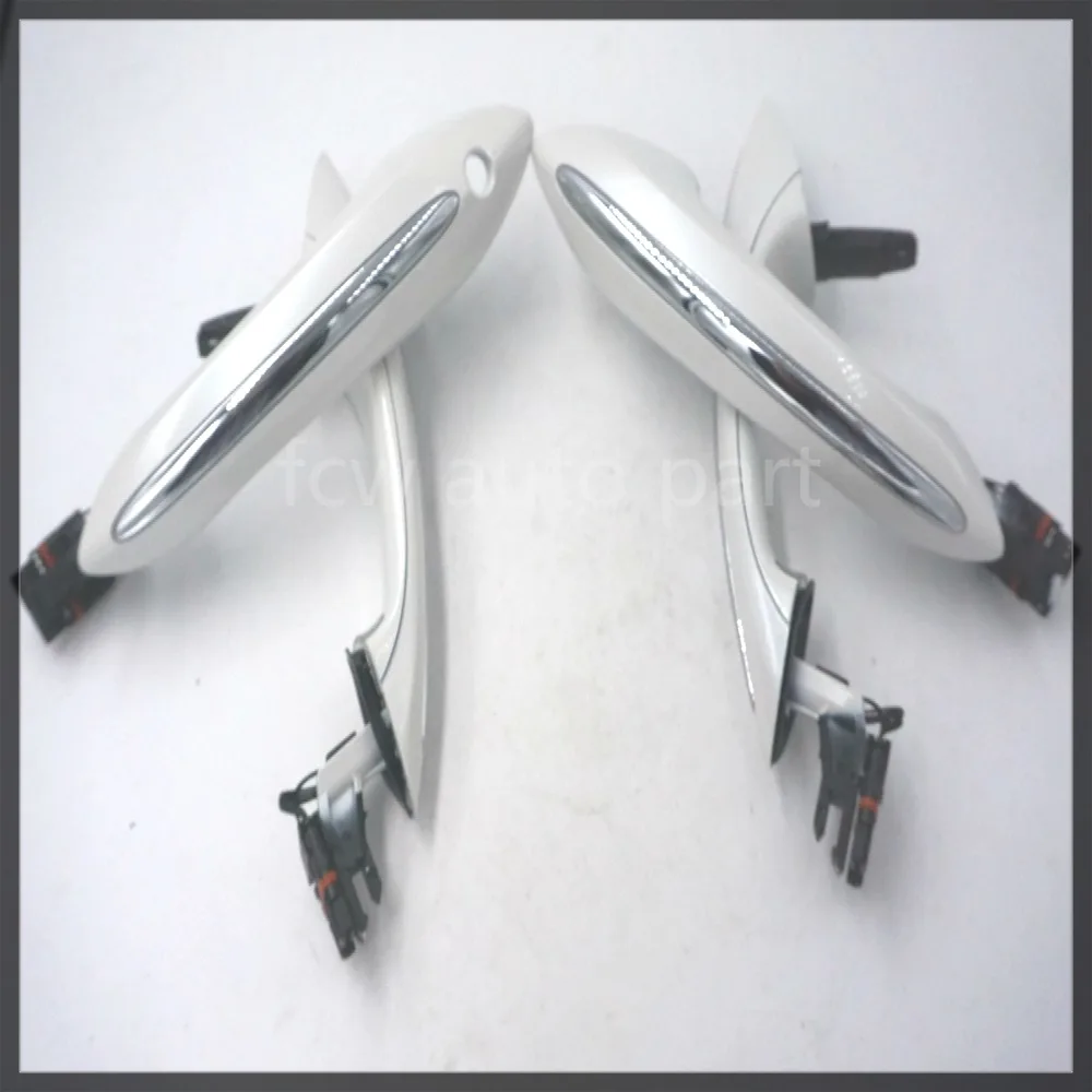 

white Color For BMW F07 F10 F06 F11 F01 F03 F04 FRONT LEFT rear right outside DOOR HANDLE KEYLESGO 51217231931