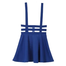 Hollow Women Ladies Skater Strap Skirt Suspender Skirt Mini Kawaii Pleated Skirt uSEFUL Hollow Women Ladies Skater Strap Skirt Suspender Skirt Mini Kawaii Pleated Skirt uSEFUL