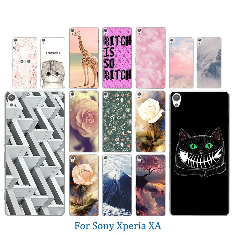 5 0-дюймовый Мягкий Силиконовый ТПУ для Sony Xperia XA F3111 чехлы с животным узором