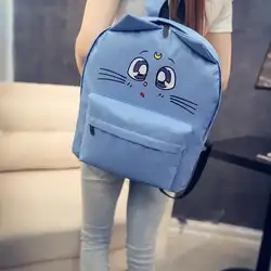 Холст сумка корейской версии приток колледже ветер школьный рюкзак Корея милые маленькие свежие