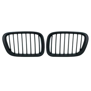 

1pair Gloss E53 Black Front Slat Grilles Kindly Grill For BMW E53 X5 1998 - 2003 Car Accessory