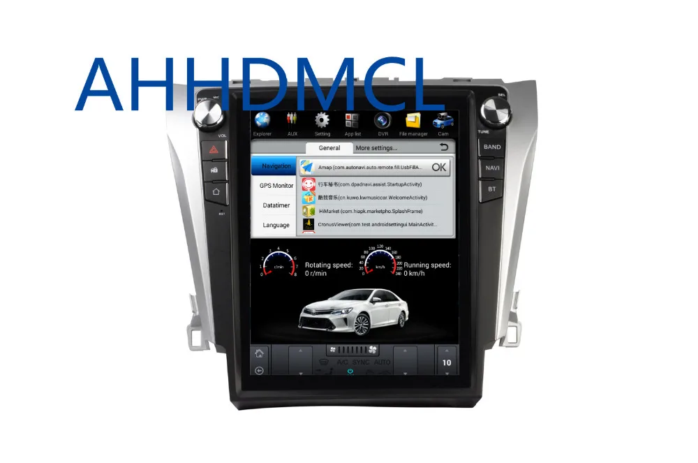 Best Car PC PAD Tesla Style Multimedia Player Android 7.1 GPS For Camry 2015 2016 2017 1