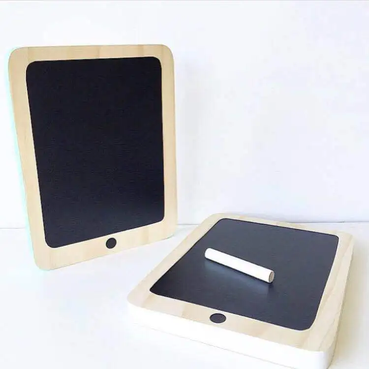 

INS Nordic Style Kids Wooden Toys Mobile Phone Rewritable Chalkboard Message Board Nursery Kids Children's Room Decoration Toys