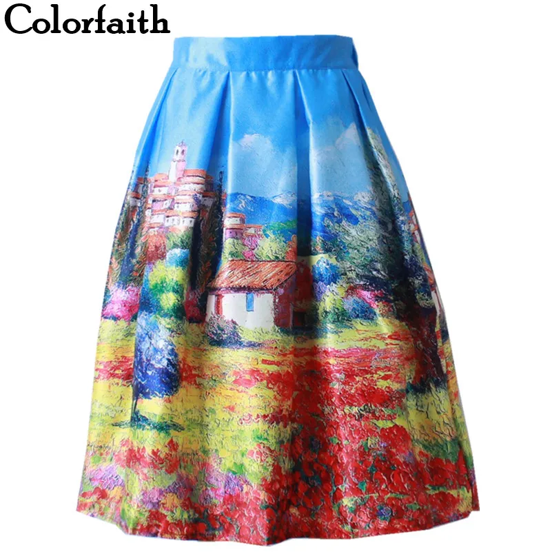 Aliexpress.com : Buy Women's Skirt New 2016 Painting Summer Vintage ...