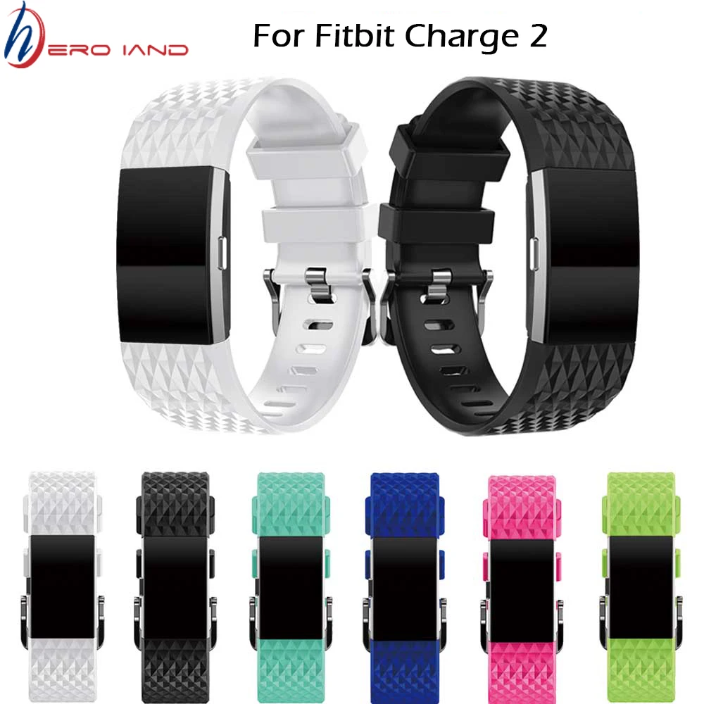 Silicone Replacement Watchband For Fitbit Charge 2 Band Smart