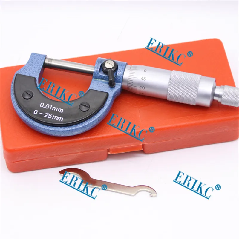 ERIKC Manual Micrometer for Diesel Injector Adjusting Gasket Injection Lift Measurement Tool for Injector Shim E1024016  (3)