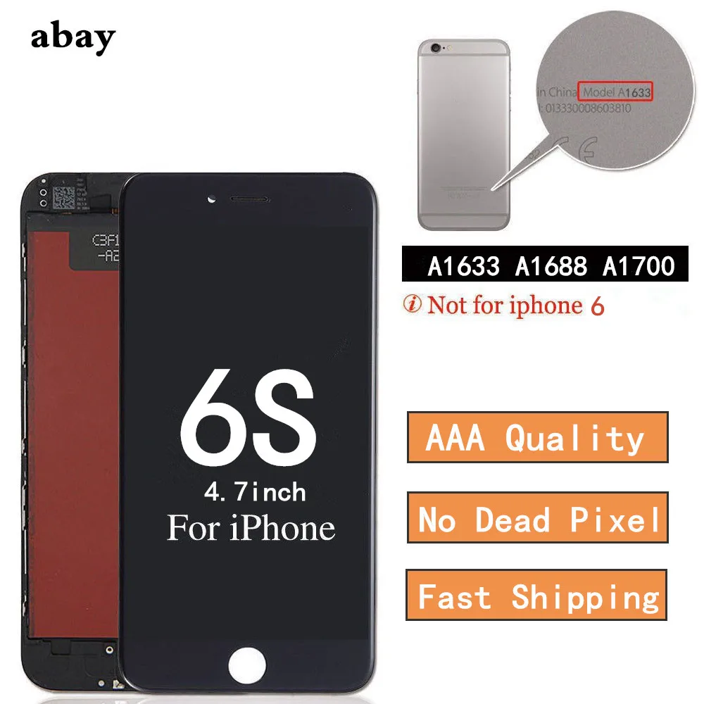 

Replacement Assembly LCD Touch Screen Digitizer for iPhone 6s A1633 A1688 A1700 LCD Display AAA Quality NO Dead Pixel