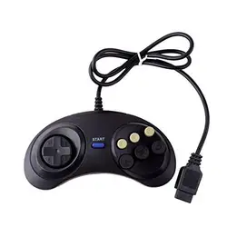 Новый 6 цифровых кнопок Проводной контроллер Pad для sega Mega Drive Megadrive геймпад джойстик для sega Genesis MD