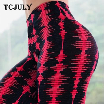 

TCJULY Activewear Digital Printed High Waist Women Legins Skinny Push Up Workout Pants Breathable Quick Dry Flex Fitness Leggins