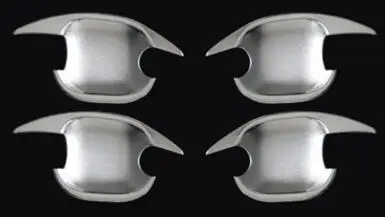 Для Toyota Highlander 2009 2010 2011 2012 2013 автомобильный чехол отделка ABS хромированная дверная ручка дверная чаша наклейка лампа рамка панель - Цвет: bowl style 2