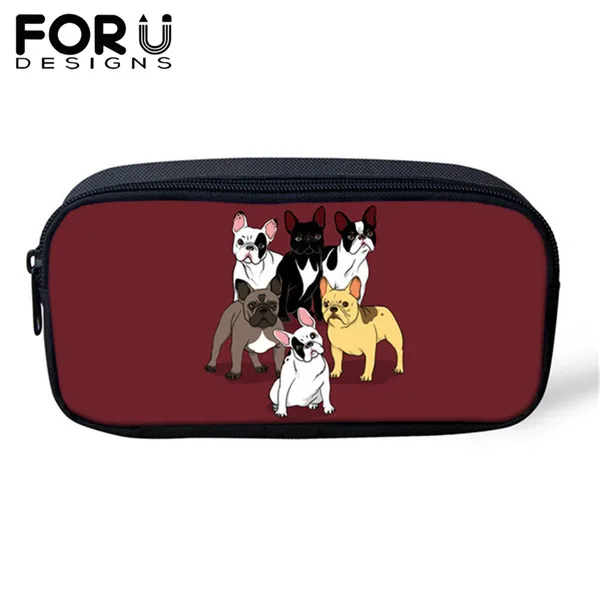 Z4230K FORUDESIGNS Kids 3 шт./компл. Рюкзак Мультфильм Французский бульдог животные принты брезентовые Школьные Рюкзаки рюкзаки для подростков девочек мальчиков студентов - Цвет: Z4230K