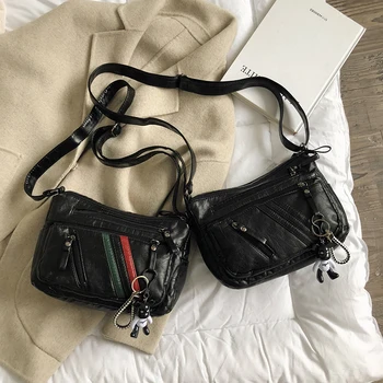 

Lady high-end imitation leather lady bag middle-aged mother bag