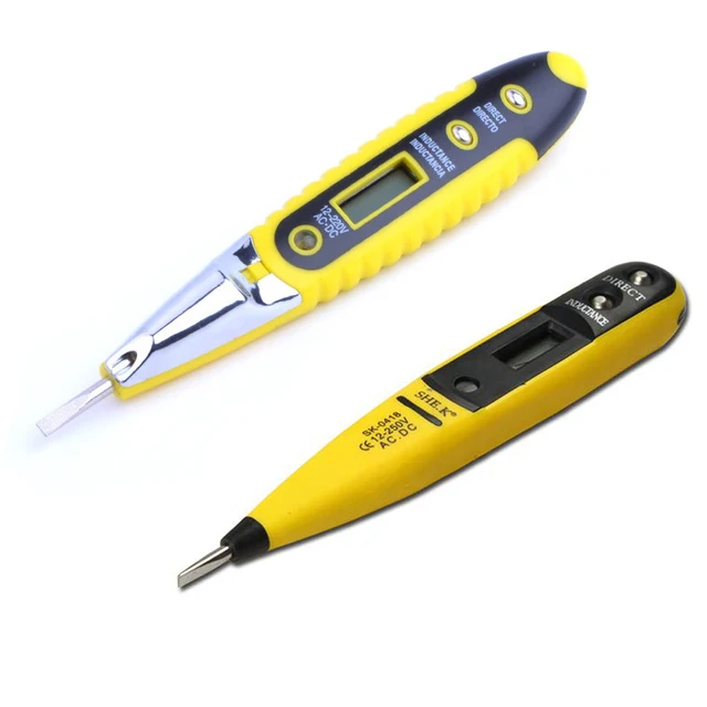 New Pocket Digital Multi-sensor Electrical 12 - 220V Measure Voltage Portable Detector Test Pen Voltage Testing Meters HR New Pocket Digital Multi-sensor Electrical 12 - 220V Measure Voltage Portable Detector Test Pen Voltage Testing Meters HR