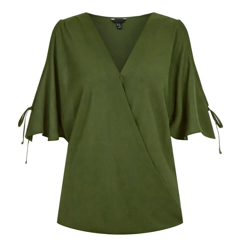 Женские блузки летняя шифоновая блузка с открытыми плечами Blusa Feminina топы модная