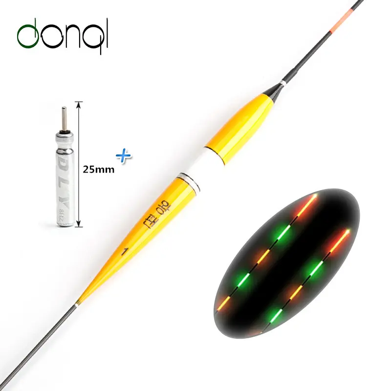 

1pc Led Electronic Fishing Float + Battery Night Floats Balsa Wood Night Vision Electric Float Fishing Tackle Luminous Float