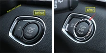 For BMW 3 Series F30 316i 320i 328i 2013 – 2017 ABS Car Engine Start Stop Button Cover M stripe logo Key Ignition Cover Trim