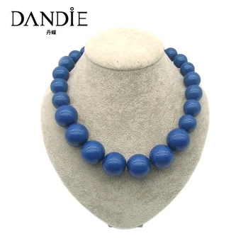 

Dandie Two Colors Acrylic Bead Necklace, Trendy Necklace For Women