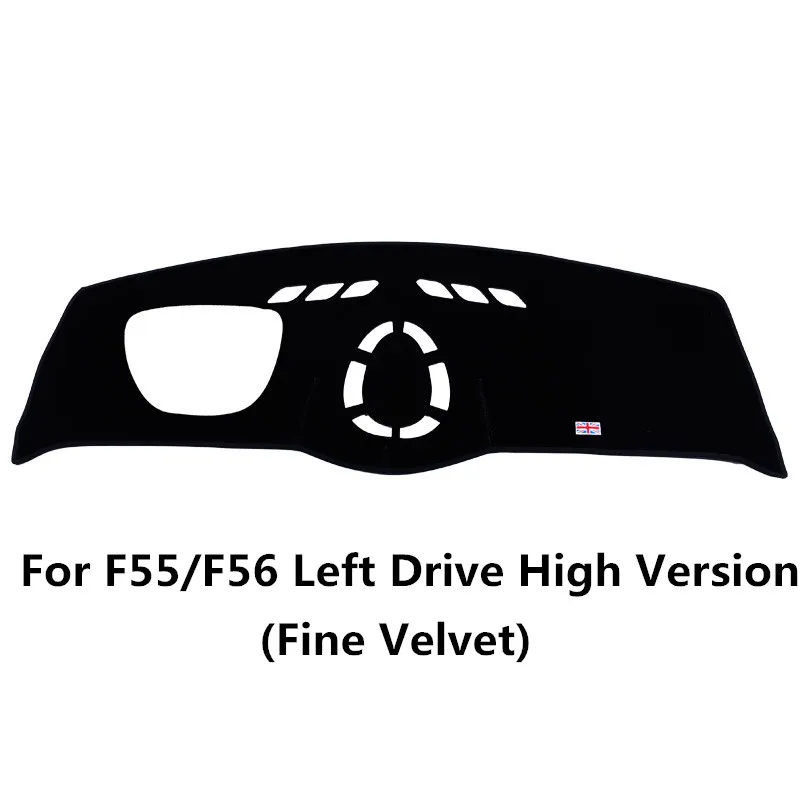 Бархатный автомобильный передний избегающий свет крышка приборной панели защитный коврик для Mini Cooper Hardtop F55 хэтчбек F56