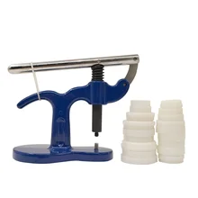 Профессиональные часы задняя Кристалл Обложка Пресс часовщиков Ремкомплект инструмент расширить Кристалл Стекло Смотреть Назад Дело ближе-синий