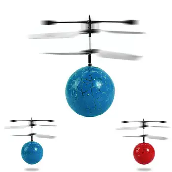 

Drone Inductive Aircraft Model Flying Ball Crack Pattern Plastic Gift Hand Induction Kids Children remote flying ball