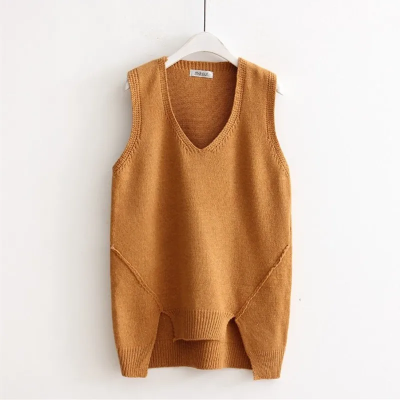 Women Autumn Vests 2018 Design OL Ladies Knitted Thin Vest SpaRogerss