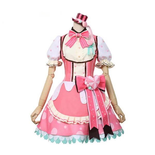 

2019 New Custom Made Cosplay Costume BanGDream!Pastel*Palettes Maruyama Aya Girl's Dress full sets A