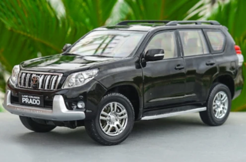 1/18 литая модель автомобиля SUV Toyota Land Cruiser Prado черная с оригинальной коробкой бесплатные игрушки для доставки подарки - Цвет: B