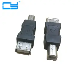 Мини Черный Тип USB женщина к Тип USB B Мужской конвертер разъем адаптера 5 pcies/лот