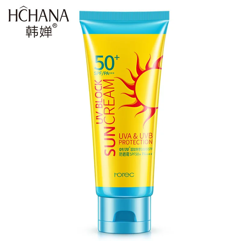 

Facial Sunscreen Cream Moisturizer Whitening UV Sunblock Brand SPF50 + Isolation Face Cream Body Face Concealer Protector Cream