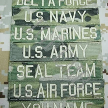 Шампань буквы нейлон Мультикам пользовательское имя ленты нагрудные ленты услуги ленты Боевая Тактическая Военная Вышивка-накладка значки