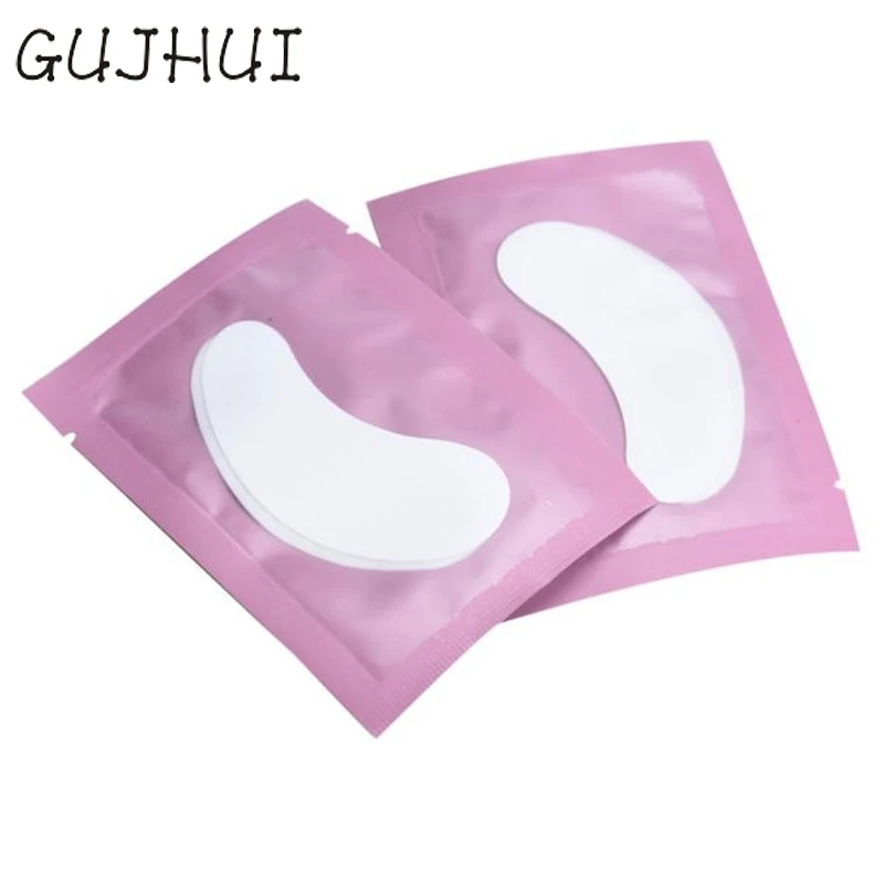 50 Pairs Professional Lint Free Under Eye Gel Pad Patches for Eyelash Extensions Drop ShippingJan31