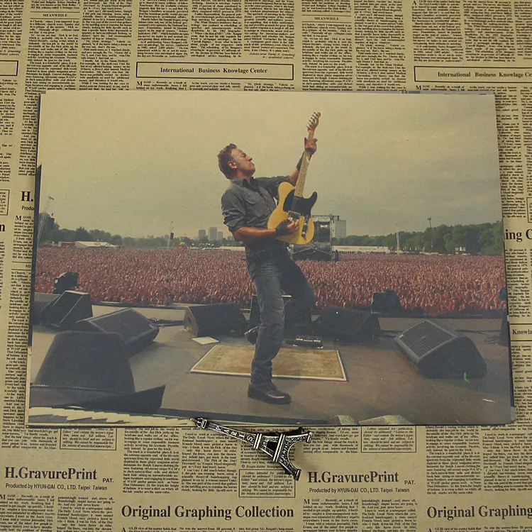 

Springsteen Bruce Springsteen Bruce retro Kraft retro rock Poster