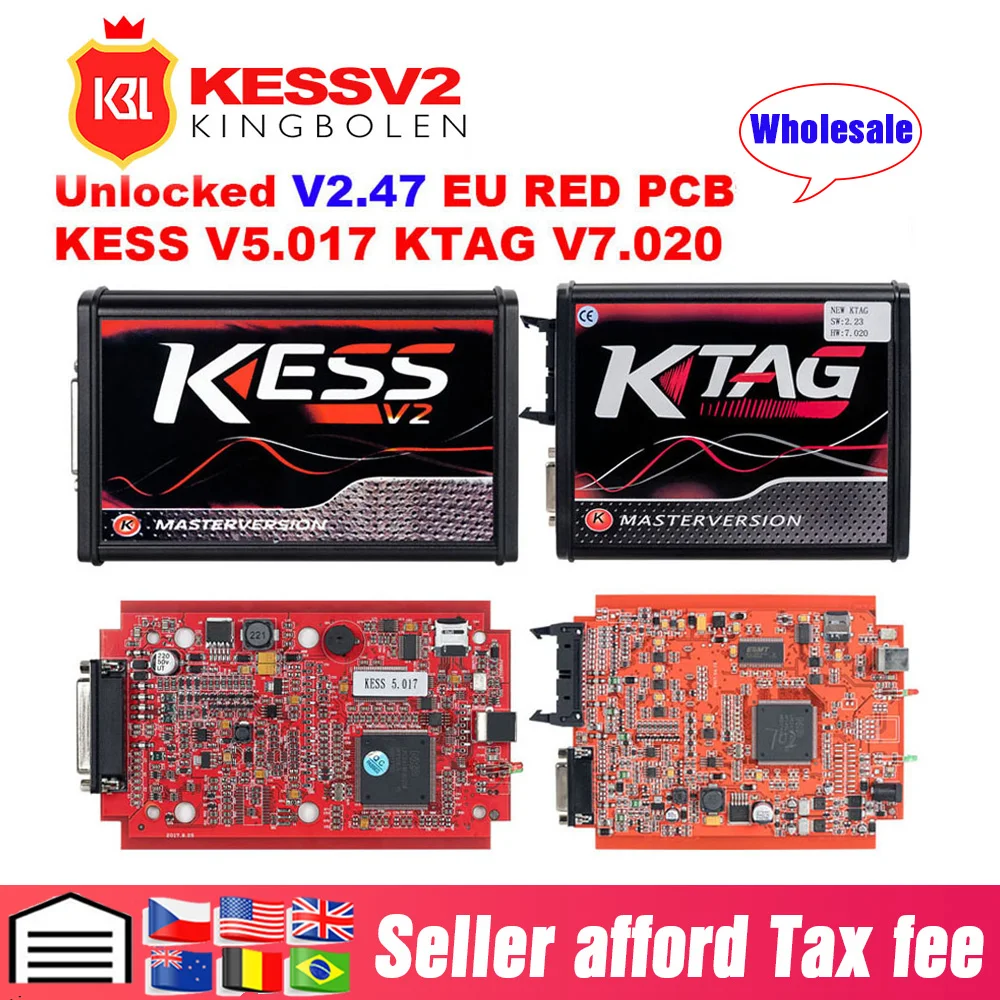 Ktag K TAG V7.020 KESSV2 V5.017 SW V2.23 v2.47 ECU программист KESS мастер ECU чип-тюнинг инструмент KTAG 7,020 лучше KTAG V7.003