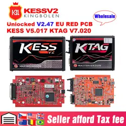 Новый Ktag K TAG V7.020 KESSV2 V5.017 SW V2.23 v2.47 ECU программист KESS мастер ECU чип-тюнинг инструмент KTAG 7,020 лучше KTAG V7.003