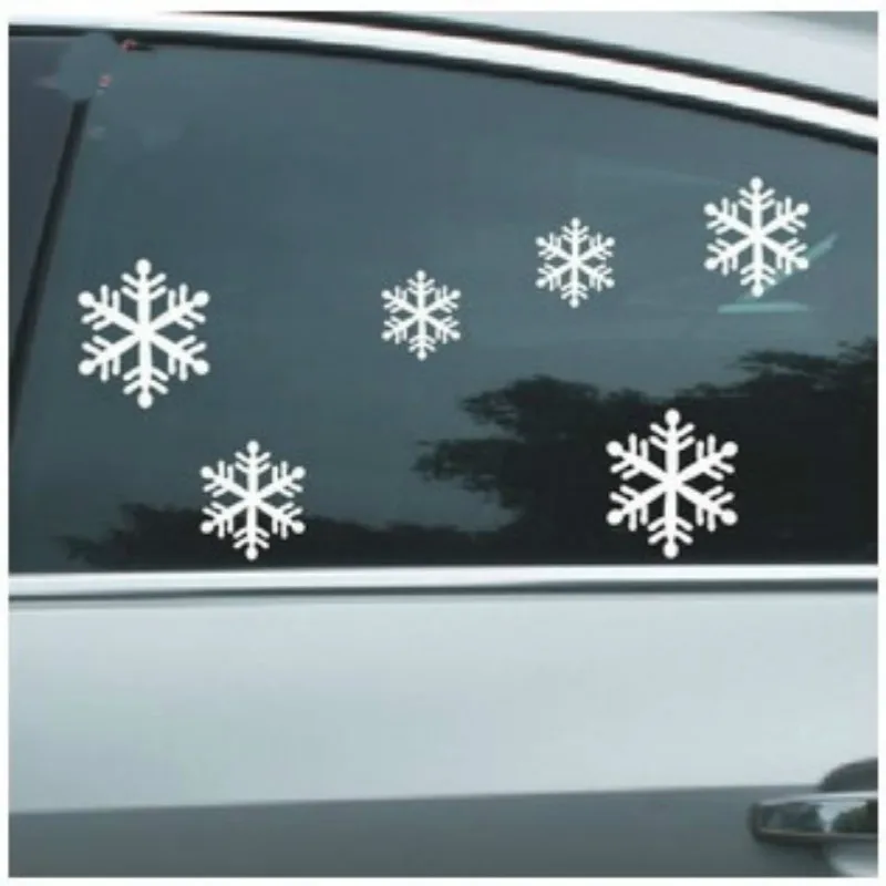 Buy 2017 Snowflake stickers car styling 16PCS car